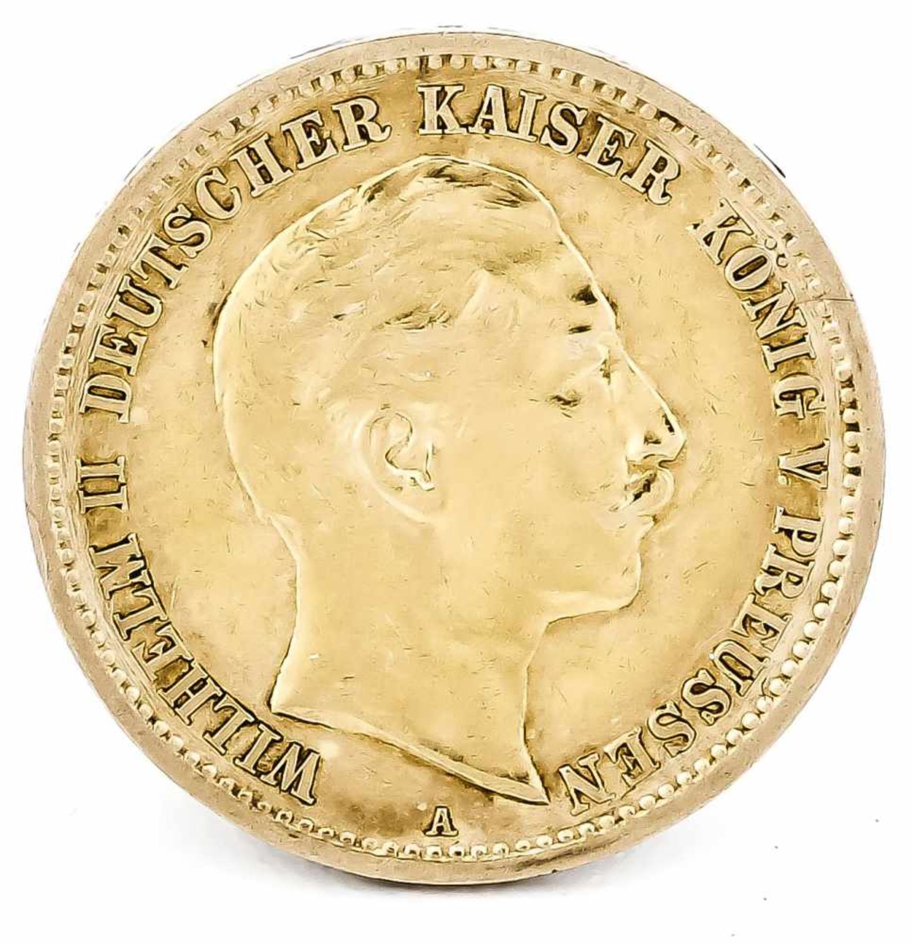 10 Mark, Preußen, Wilhelm II. Deutscher Kaiser König von Preußen, 1907 A, in vz