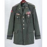 Uniformjacke u. Hose eines Generals, United States Army Armor School, L. 90,5/109 cm, Gr. 44/L