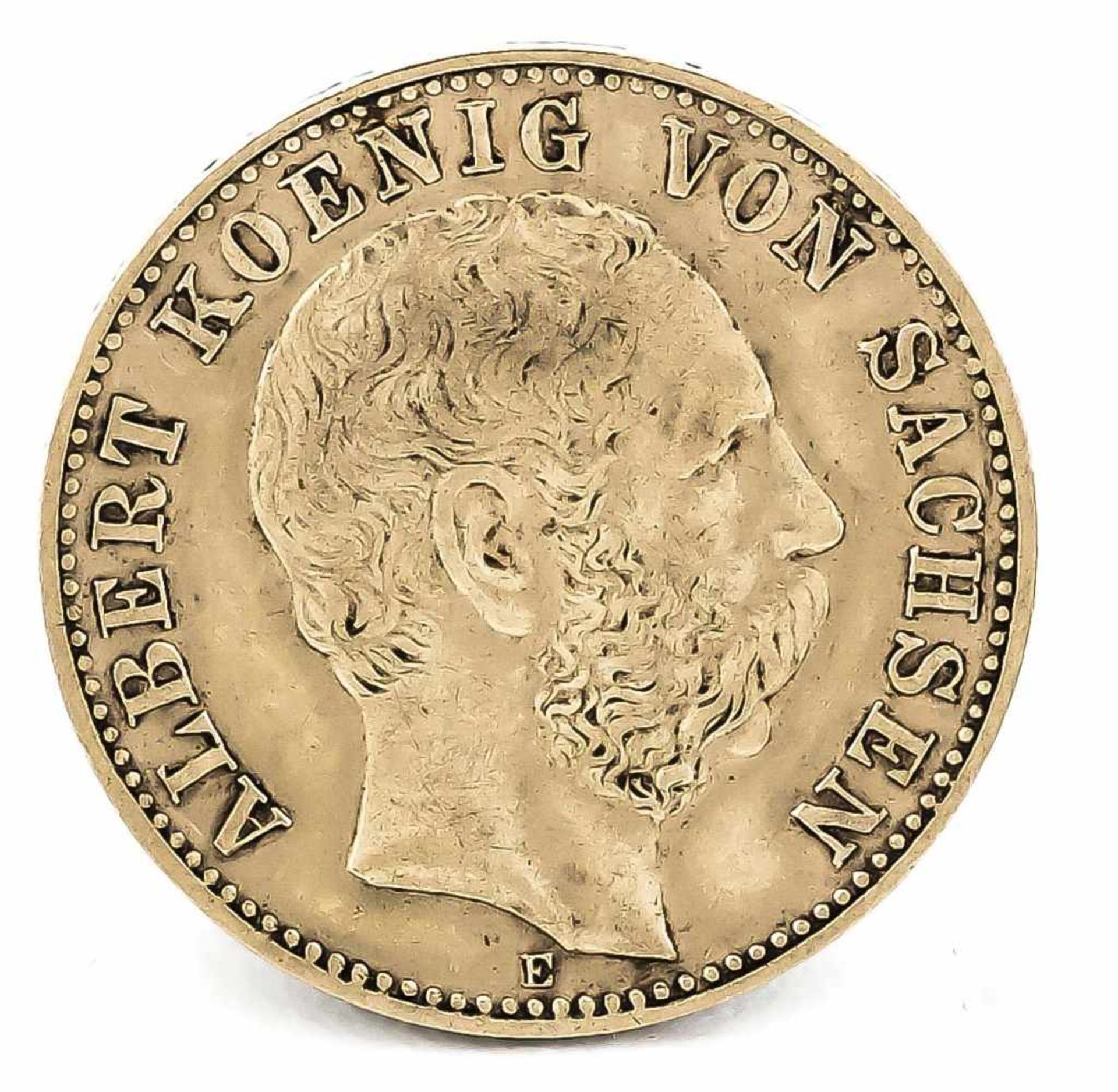 10 Mark, Sachsen, Albert König von Sachsen, 1891 E, in ss-vz