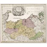 Historische Karte von Mecklenburg-Vorpommern, "Ducatus Meklenburgici Tabula Generalis...",