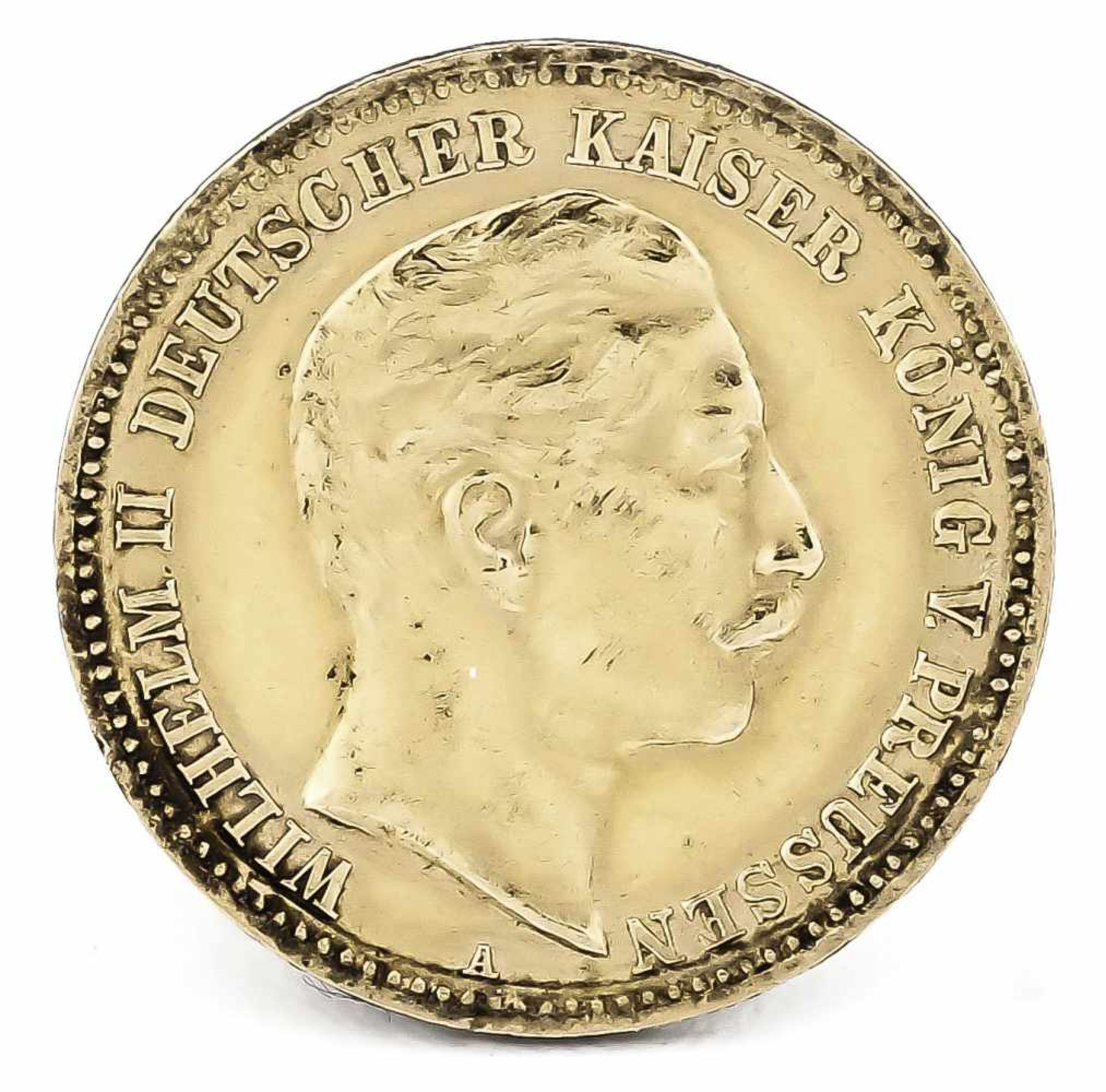 10 Mark, Preußen, Wilhelm II. Deutscher Kaiser König von Preußen, 1903 A, in vz