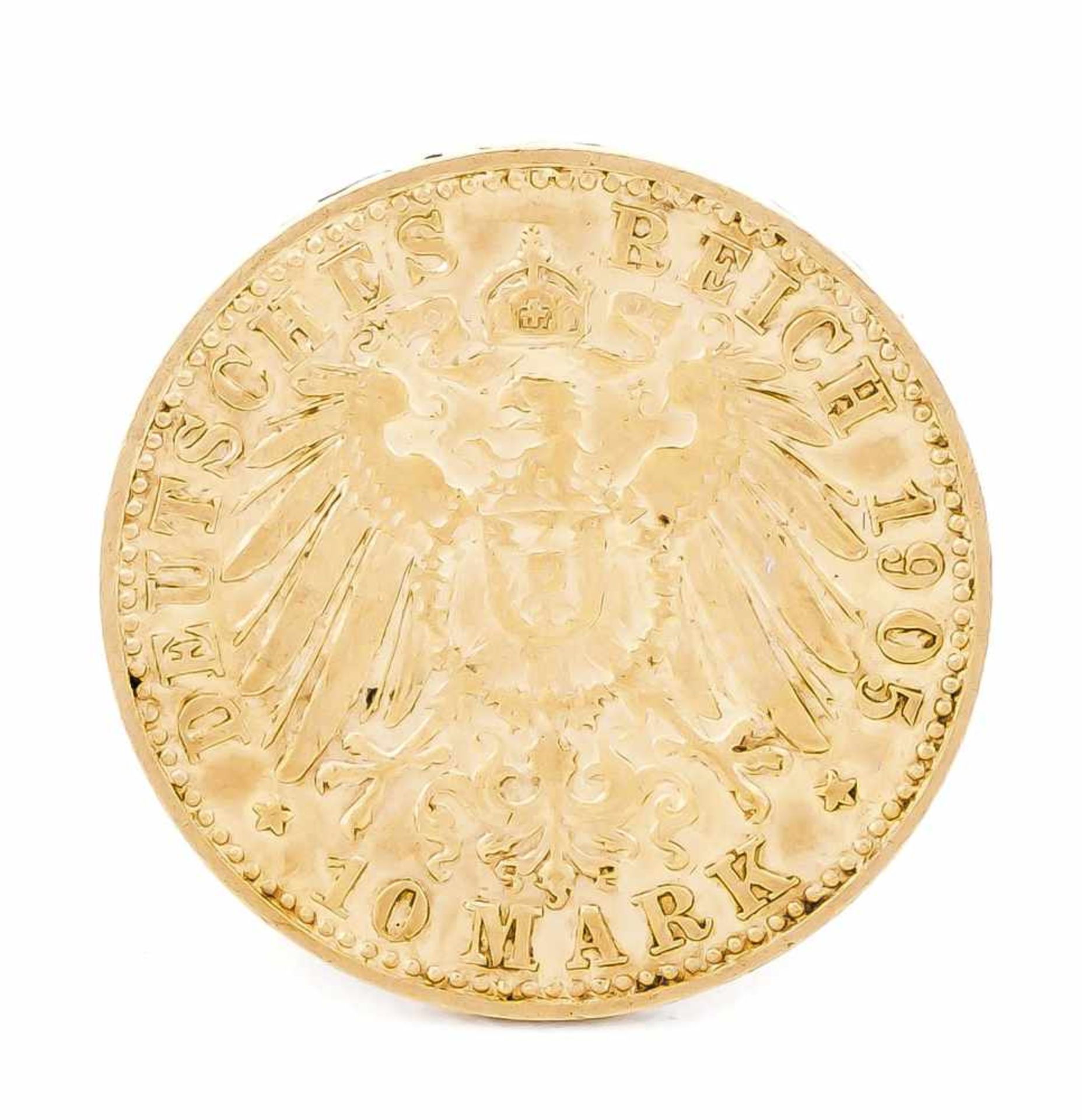10 Mark, Bayern, Otto, König von Bayern, 1905 D, in ss-vz - Bild 2 aus 2