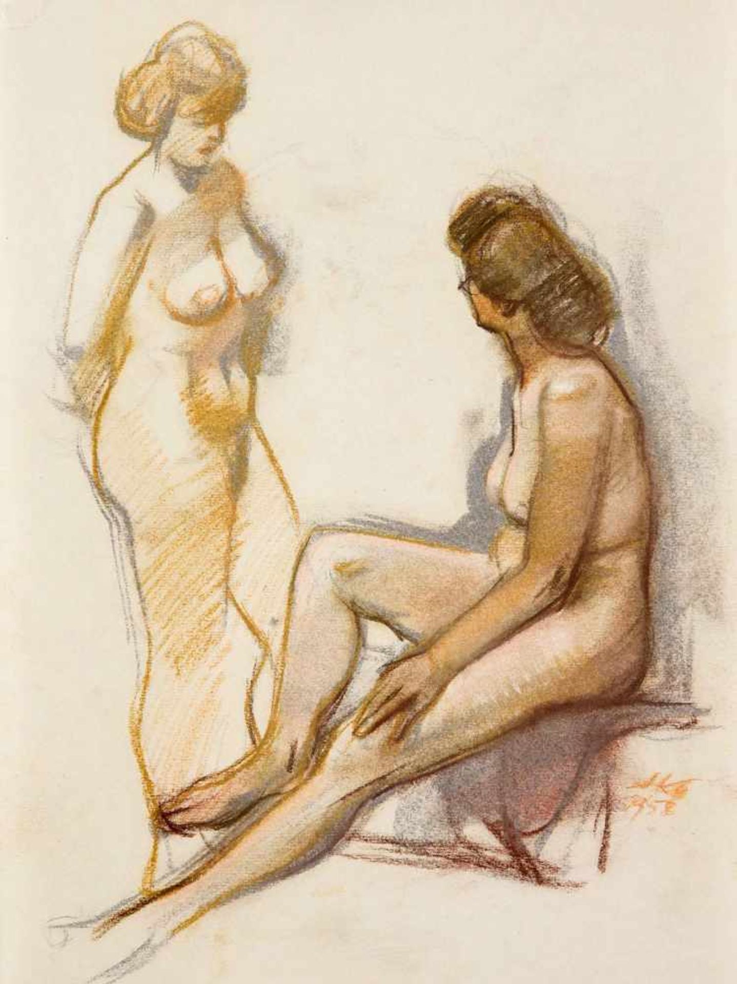 Hermann Kohlmann (1907-1982), deutscher Maler, Bildhauer und Grafiker, war Schüler an derDresdner