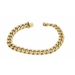 Goldarmband GG 585/000 mit Kastenschließe und SI-Acht, B. 9 mm, L. 19,6 cm, 16,4 gGold bracelet GG