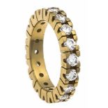 Memory-Ring GG 750/000 rundherum mit Brillanten, zus. 2,66 ct TW/VVS, RG 52, 6,3 gMemory ring GG