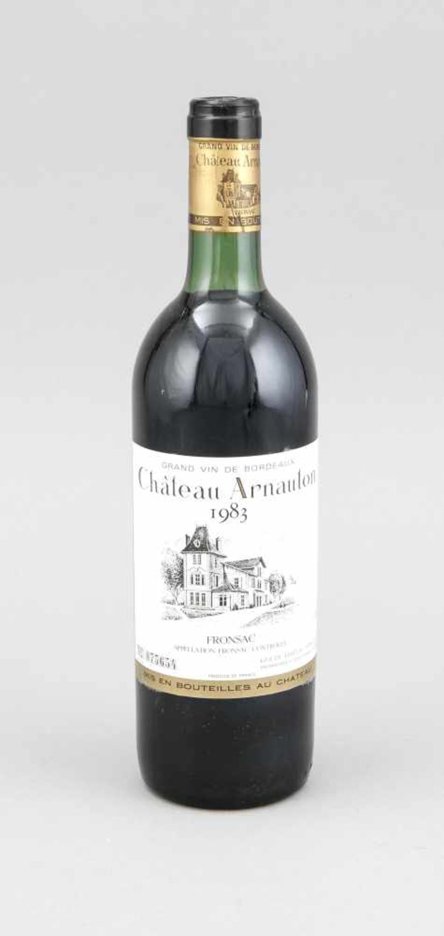 Chateau Arnauton, Fronsac, 1983, top shoulder, 75 cl