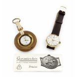 Konvolut aus 2 Uhren, 1 Herrenuhr UMF Ruhla Mod. Präzisa Durchmesser 3,3cm mit