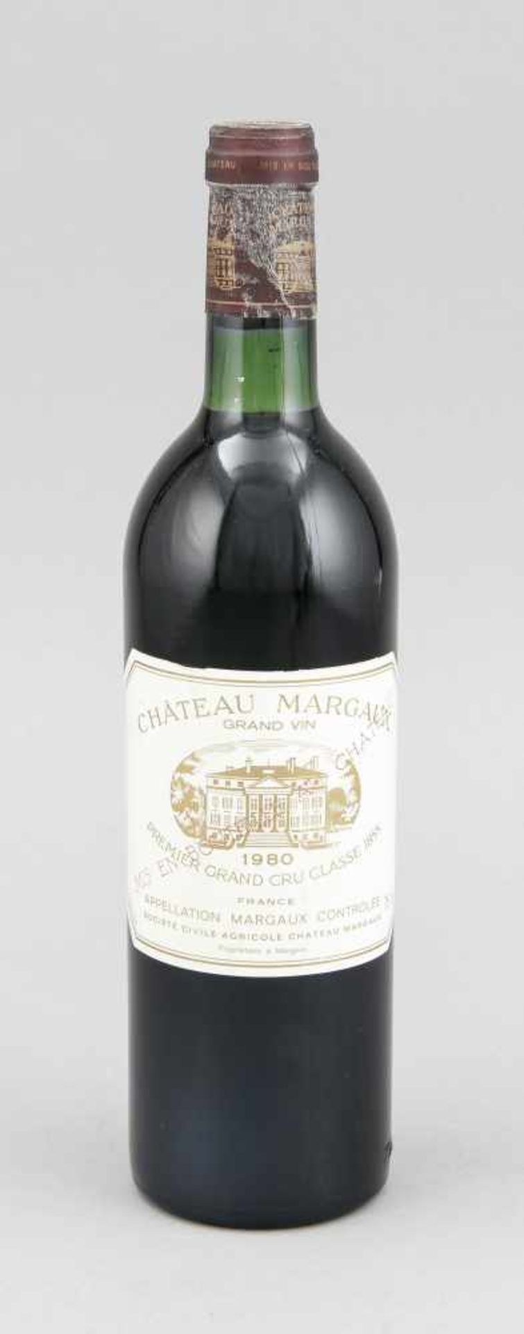 Chateau Margaux 1980, Grand Cru Classé, top shoulder, 75cl