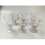 GROUP OF 6 19TH CENTURY STRONG ALE GLASSES