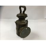 LNER 3 ASPECT SLIDING BRASS KNOBS HAND LAMP STAMPED "CAMBRIDGE 237" IN ORIGINAL UNRESTORED