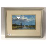 OIL ON BOARD "SAILAWAY RIVER THURNE" BEARING SIGNATURE JAMES ALLEN,