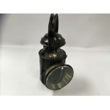 THREE ASPECT RAILWAY HAND LAMP STAMPED "LNE KEROSENE" WITH BRASS PLATE "LONDON AND NORTH EASTERN