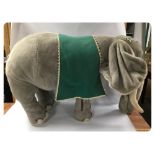 A MERRYTHOUGHT LARGE 1950'S/60'S SOFT STURDY ELEPHANT TOY,