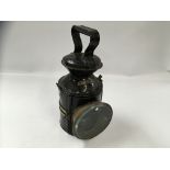 GREAT EASTERN RAILWAY 3 ASPECT SLIDING BRASS KNOBS HAND LAMP STAMPED "GER NORWICH VTC9" AND