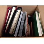 BOX OF VARIOUS IN A DOZEN VOLUMES AND LOOSE, NEW ZEALAND, CHANNEL ISLANDS,