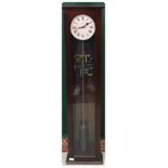 SYNCHROME MASTER ELECTRIC LONG CASE WALL CLOCK WITH INSTRUCTIONS AND TRANSFORMER