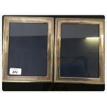 A PAIR OF SILVER PHOTOGRAPH FRAMES,