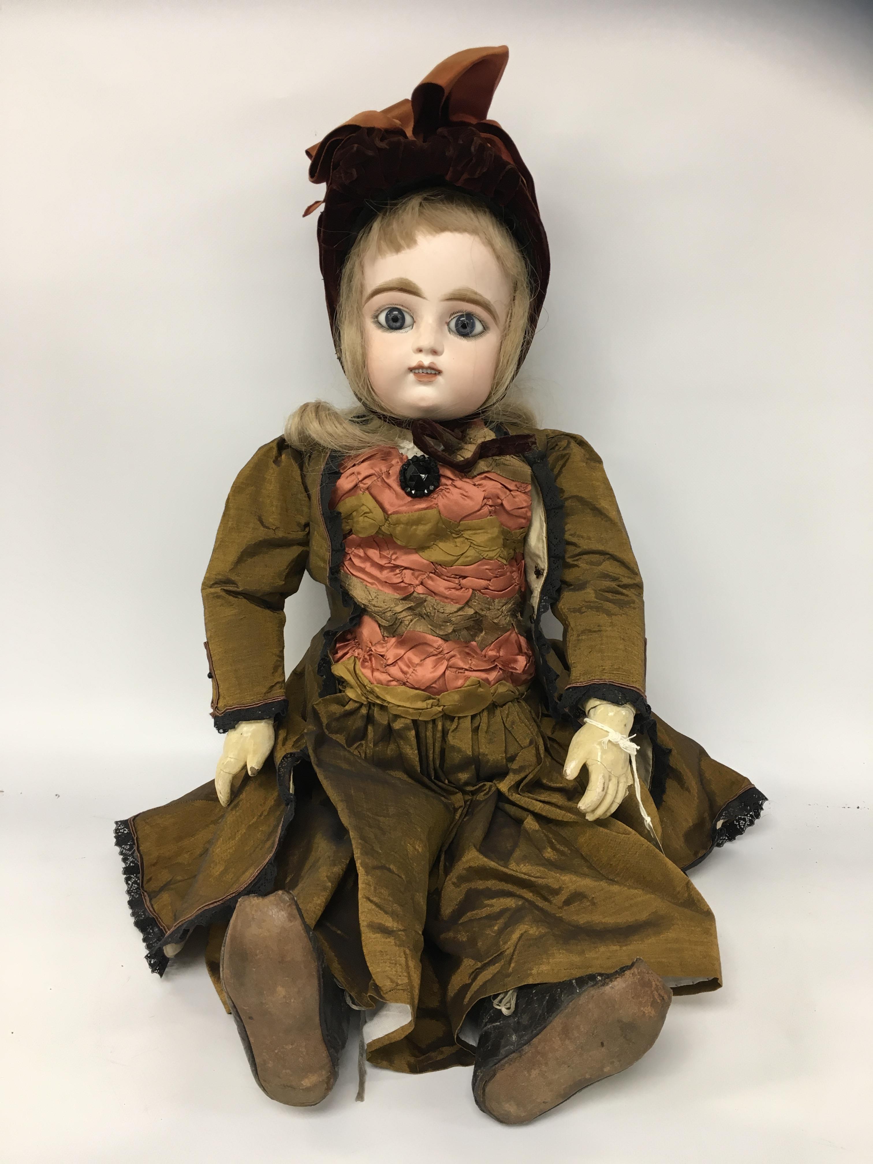 C19TH PORCELAIN DOLL FRANCOIS GAULTIER FRANCE 1860-1899 28"