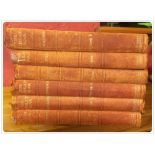 Wilson (H W) The Great War. Vols 1-6 bound in red quarto leather. Amalgamated Press, London.