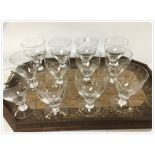 A TRAY OF 12 GOOD WHITE FRIARS CRYSTAL GLASS GOBLETS