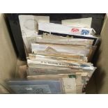 BOX OF FOREIGN COVERS, CARDS, STATIONERY