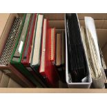 LARGE BOX ALL WORLD IN TEN STOCKBOOKS, F