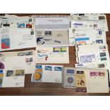 SMALL BOX AIRMAIL COVERS, MANY GB, 1936