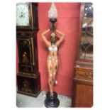 ART DECO STANDARD LAMP IN FORM OF LADY I