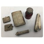 COLLECTION OF SIX SILVER ITEMS INCLUDING