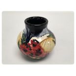 A MODERN MOORCROFT FOREVER VASE, 8.5 CM