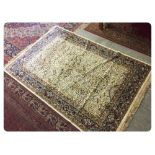 IVORY GROUND CASHMERE CARPET SQUARE "TRE