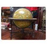 AN ANTIQUE CELESTIAL GLOBE, BY CRUCHLEY,