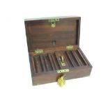 VINTAGE MAHOGANY CASH BOX, WITH REMOVABL