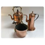 COPPER SPIRIT KETTLE, COPPER HOT WATER J