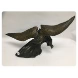 CAST METAL STUDY OF SEA BIRD IN FLIGHT,