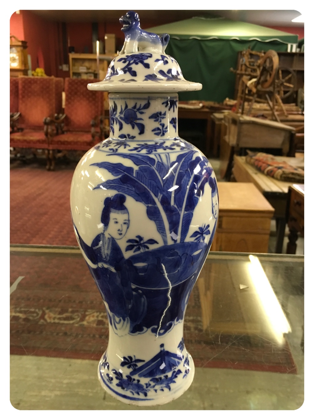 A PAIR OF CHINESE BALUSTER VASES, BLUE A - Image 11 of 13