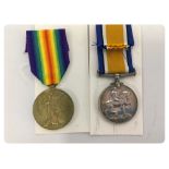 A PAIR OF 1ST WW MEDALS TO PTE C.S. JEAR