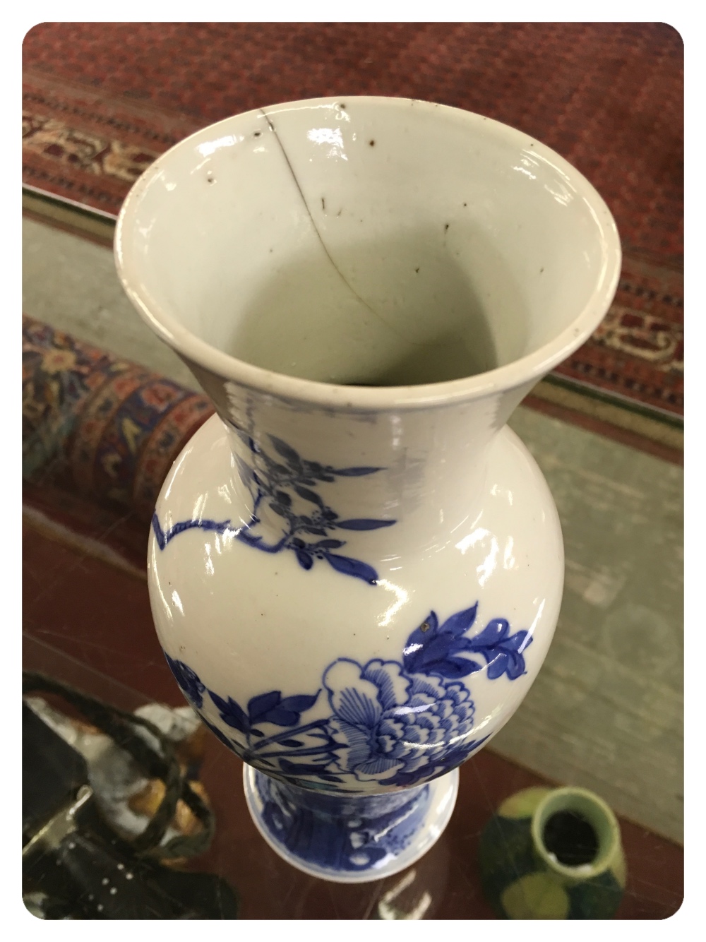 A PAIR OF CHINESE BALUSTER VASES, BLUE A - Image 5 of 13