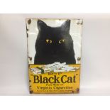 ENAMEL ADVERTISING SIGN "BLACK CAT CIGAR