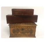 VINTAGE CARVED COLLECTORS BOX WITH LIFT