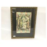 FRAMED RELIGIOUS PAINTING BEARING SIGNAT