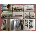 BOX OF NAVAL INTEREST POSTCARDS, PORTSMO