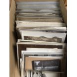 BOX OF STEREO CARDS, CABINET AND OTHER P