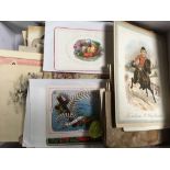 BOX OF VICTORIAN AND OTHER GREETINGS CAR