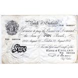 BANKNOTES: BEALE FIVE POUNDS, V53 PREFIX