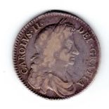 GB COINS: HALFCROWN, 1674 V. SEXTO