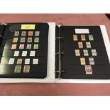 TWO BINDERS WITH A COLLECTION EUROPEAN D