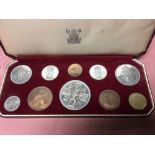 GB COINS: 1953 PROOF SET IN CASE