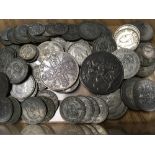 GB COINS: TUB OF PRE '47 SILVER, FACE AP