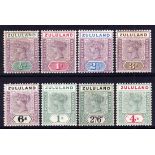 ZULULAND: 1894-6 SET 4s OG OR PART OG, S